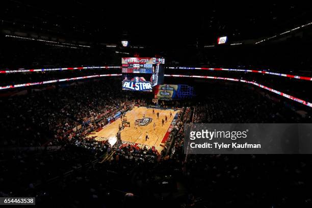 General view of the Smoothie King Center during the NBA All-Star Game as part of 2017 All-Star Weekend on February 19, 2017 in New Orleans,...