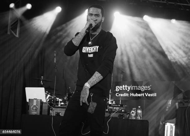 Recording artist Dave East performs onstage at the Mass Appeal music showcase during 2017 SXSW Conference and Festivals at Stubbs on March 16, 2017...