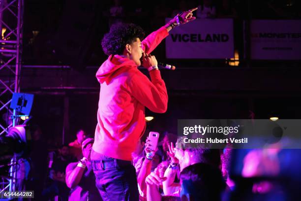 Recording artist TRiLL Sammy performs onstage at the Mass Appeal music showcase during 2017 SXSW Conference and Festivals at Stubbs on March 16, 2017...