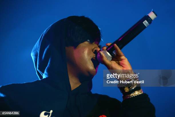 Rapper Rapsody performs onstage at the Mass Appeal music showcase during 2017 SXSW Conference and Festivals at Stubbs on March 16, 2017 in Austin,...