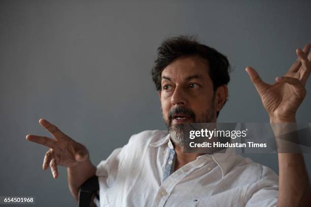 Bollywood actor, writer and director Rajat Kapoor poses during an exclusive interview with ht48hours-Hindustan Times, at Bandra, on February 28, 2017...