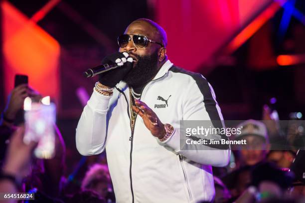 Rick Ross performs at the MTV Woodies at Austin American Statesman Parking Lot on March 16, 2017 in Austin, Texas.