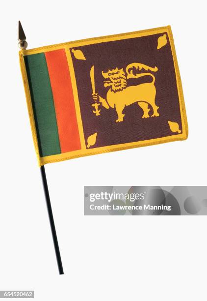 flag of sri lanka - sri lankan flag stock pictures, royalty-free photos & images