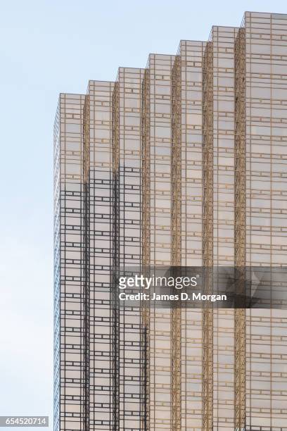 View of the top of Trump Towers from further down 5th Avenue on February 27th 2017 in New York City, United States of America.