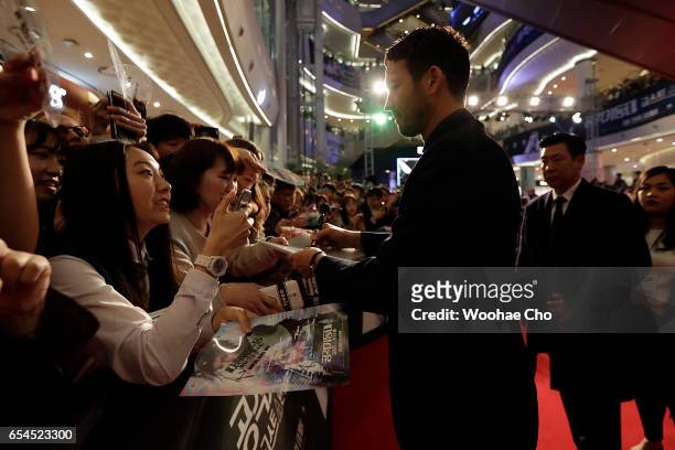 Rupert Sanders, director of "Ghost In The Shell" attends the Korean Red Carpet Fan Event of the Paramount Pictures release the film at Lotte World...