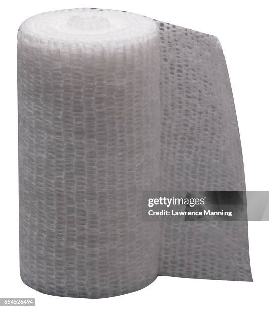 gauze bandage - gauze stock-fotos und bilder