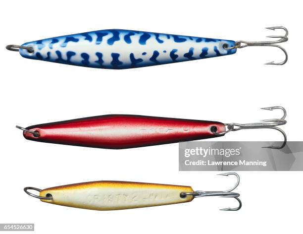 fishing lures - vintage fishing lure stock pictures, royalty-free photos & images