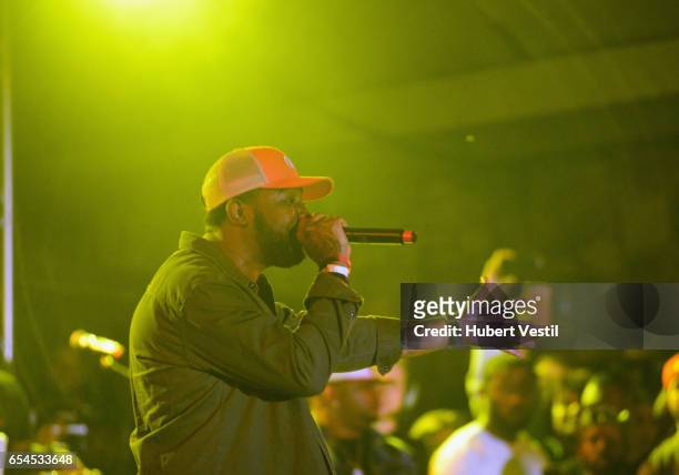 Recording artist performs onstage at the Mass Appeal music showcase during 2017 SXSW Conference and Festivals at Stubbs on March 16, 2017 in Austin,...