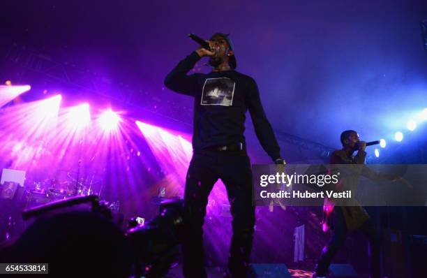 Recording artist performs onstage at the Mass Appeal music showcase during 2017 SXSW Conference and Festivals at Stubbs on March 16, 2017 in Austin,...