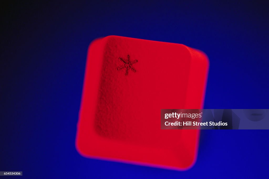 Red Asterisk Computer Key