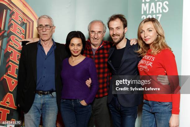 Etoiles de Valenciennes" jury, Jean-Loup Hubert, Saïda Jawad, Claude Villan, Antoine Gouy and Amelie Etasse, attends day five photocall of...