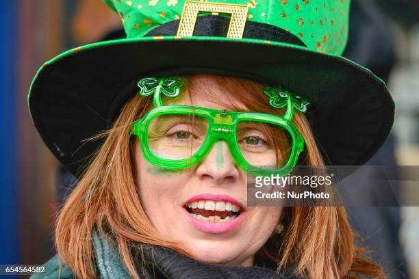 People celebrate St Patrick's Day 2017. This year edition of St Patrick's Festival takes place from March 16th-19th, and brings 3,000 artists,...