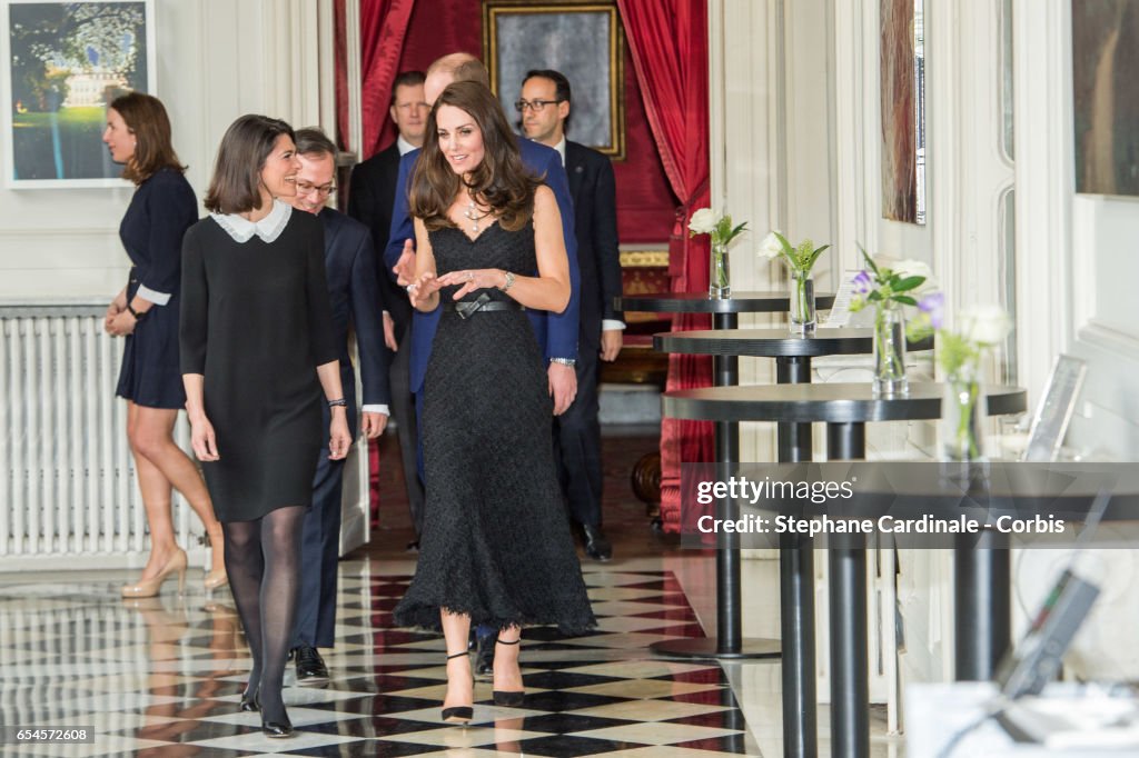 The Duke And Duchess Of Cambridge Visit Paris: Day One