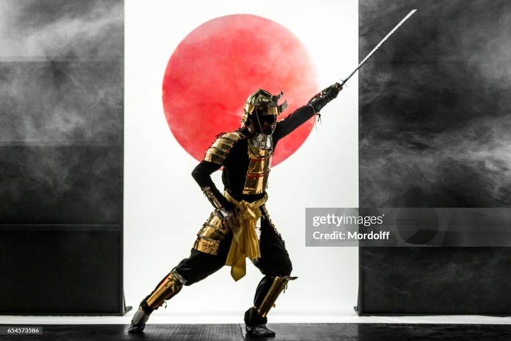 Samurai Rising Sun Rising Sun Samurai Art
