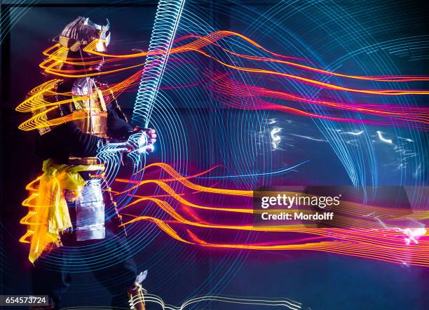 Samurai Led Man Led Lights Photos and Premium High Res Pictures - Getty Images