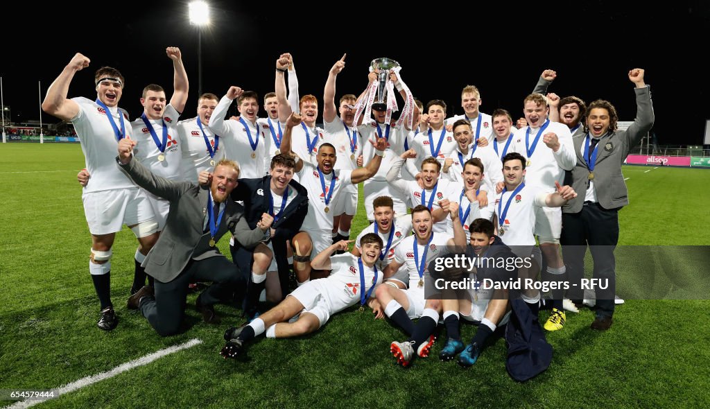 Ireland v England - U20 Six Nations Rugby Championship