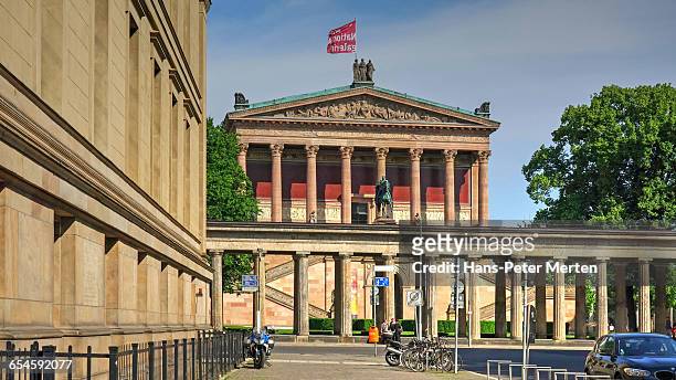 alte nationalgalerie, museum island, berlin - altes auto stock pictures, royalty-free photos & images