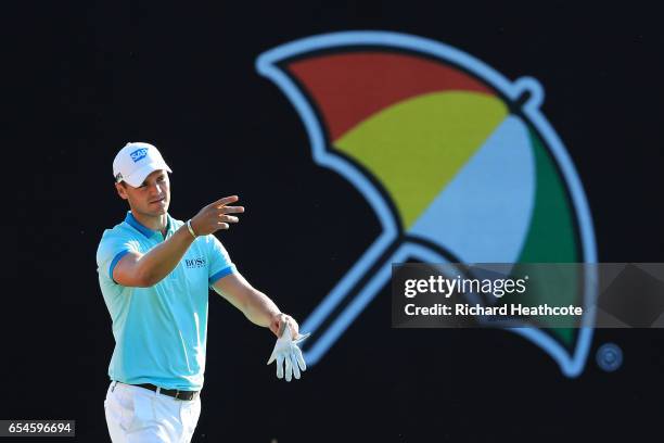 Martin Kaymer of Germany walks on the 18th hole during the second round of the Arnold Palmer Invitational Presented By MasterCard at Bay Hill Club...