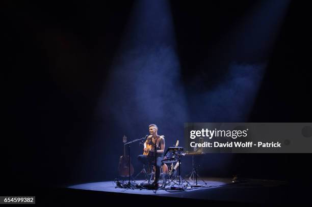 Asaf Avidan performs at Opera palais garnier on March 17, 2017 in Paris, France.