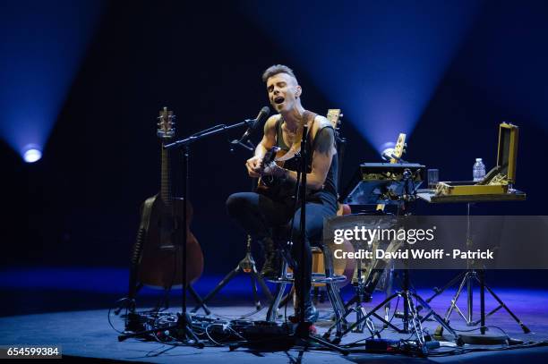 Asaf Avidan performs at Opera palais garnier on March 17, 2017 in Paris, France.