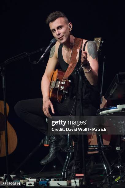 Asaf Avidan performs at Opera palais garnier on March 17, 2017 in Paris, France.