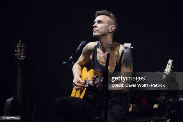 Asaf Avidan performs at Opera palais garnier on March 17, 2017 in Paris, France.