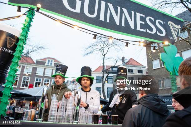 People celebrate St. Patrick's day for the seventh time in the Dutch city of The Hague on 17 march 2017. This is the largest celebration of St....