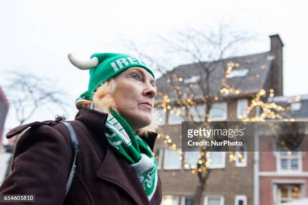 People celebrate St. Patrick's day for the seventh time in the Dutch city of The Hague on 17 march 2017. This is the largest celebration of St....