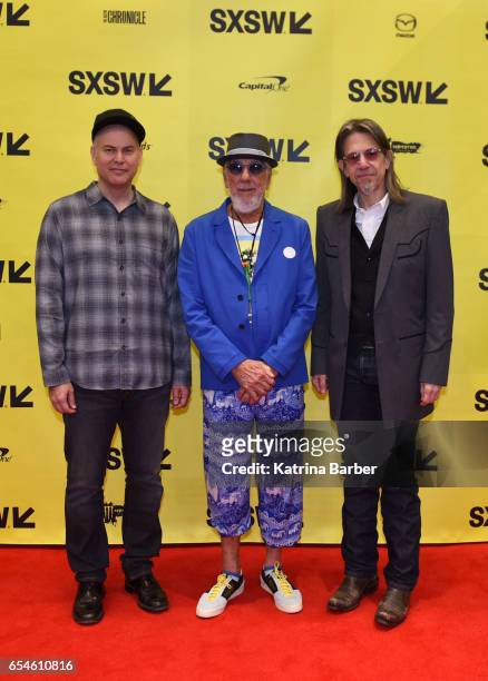 President and CEO of Goldenvoice Paul Tollet, record producer Lou Adler and Vice President of the GRAMMY Foundation Scott Goldman attends 'From...