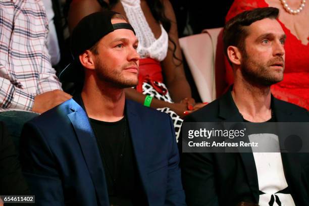 Marvin Albrecht is seen in the audience during the 1st show of the tenth season of the television competition 'Let's Dance' on March 17, 2017 in...