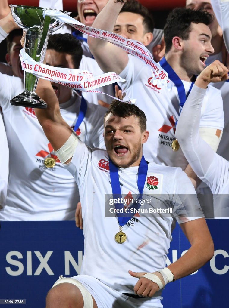 Ireland v England - U20 Six Nations Rugby Championship