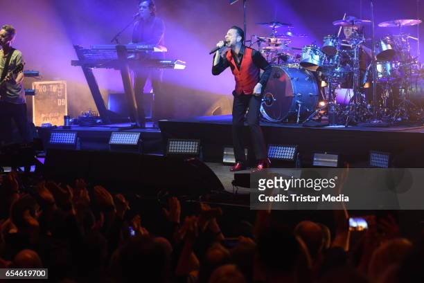 Dave Gahan of the band Depeche Mode performs at Telekom Street Gigs on March 17, 2017 in Berlin, Germany.