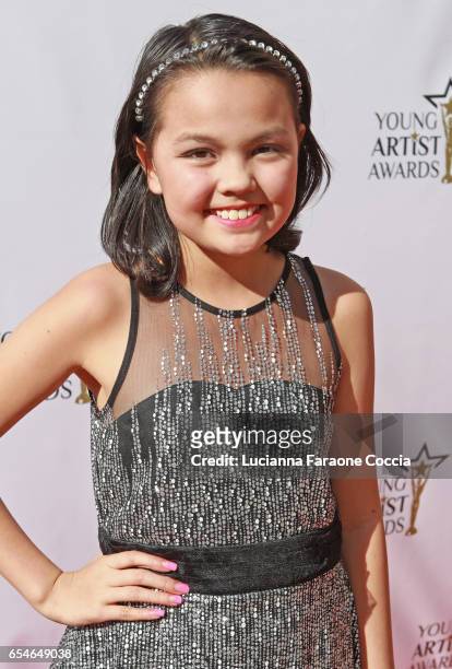Chalet Lizette Brannan attends the 38th Annual Young Artists Awards at Alex Theatre on March 17, 2017 in Glendale, California.