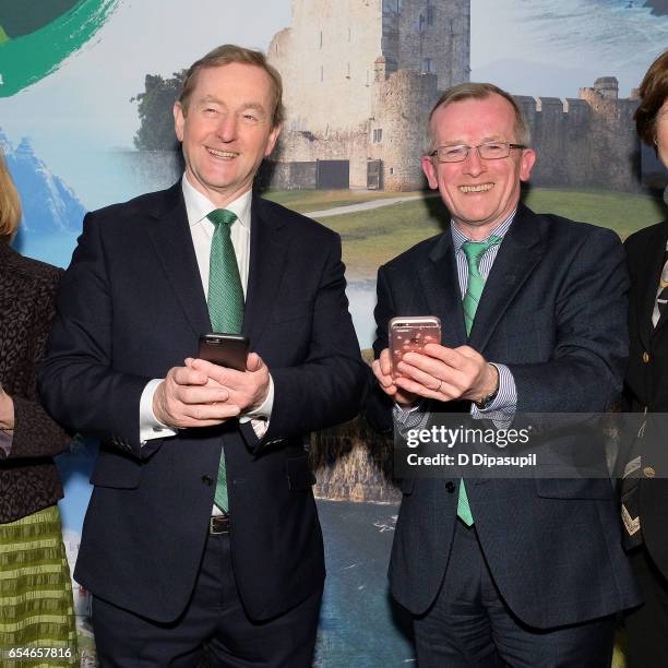 Irish Prime Minister Enda Kenny and Tourism Ireland CEO Niall Gibbons attend as Tourism Ireland marks its St. Patrick's Day Global Greening...