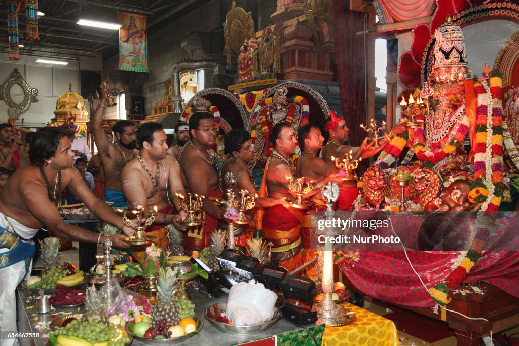 Tamil Hindus celebrate the Mahotsava Festival