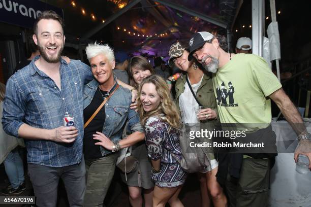 Television Personality Anne Burrell and friends attend The Big Machine Label Group Showcase at TuneIn Studios @ SXSW 2017 on Friday, March 17th 2017...