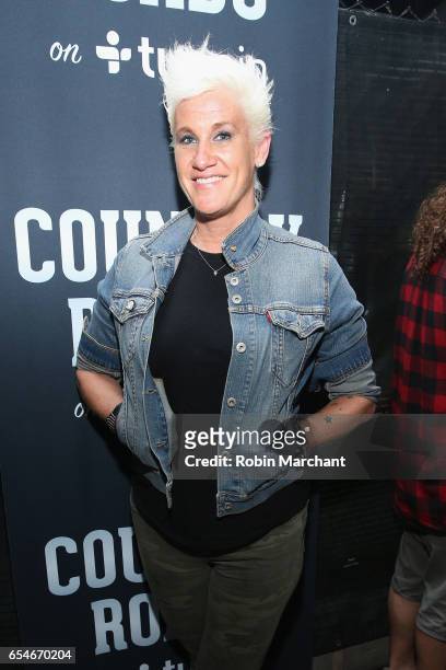 Television Personality Anne Burrell attends The Big Machine Label Group Showcase at TuneIn Studios @ SXSW 2017 on Friday, March 17th 2017 in Austin,...