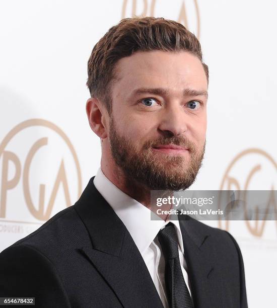 Justin Timberlake attends the 28th annual Producers Guild Awards at The Beverly Hilton Hotel on January 28, 2017 in Beverly Hills, California.