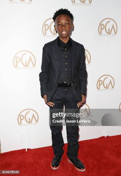 Actor Alex R. Hibbert attends the 28th annual Producers Guild Awards at The Beverly Hilton Hotel on January 28, 2017 in Beverly Hills, California.