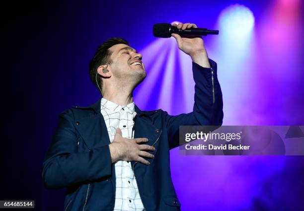 Recording Artist Andy Grammer performs during the Spring Fling concert at the Red Rock Resort on March 17, 2017 in Las Vegas, Nevada.