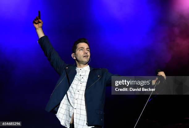 Recording Artist Andy Grammer performs during the Spring Fling concert at the Red Rock Resort on March 17, 2017 in Las Vegas, Nevada.