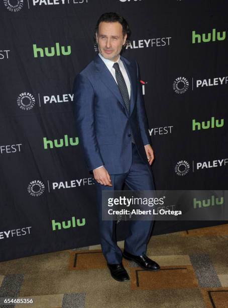 Actor Andrew Lincoln at The Paley Center For Media's 34th Annual PaleyFest Los Angeles - Opening Night Presentation: "The Walking Dead" held at Dolby...