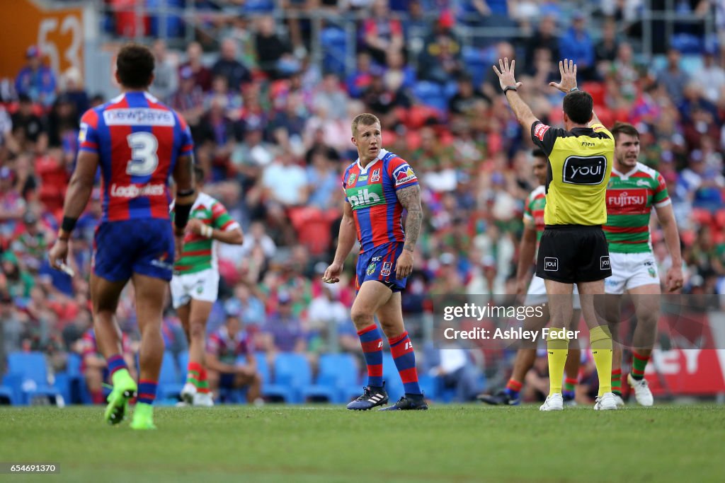 NRL Rd 3 - Knights v Rabbitohs