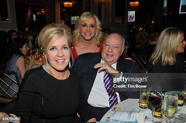 Fox News chairman Roger Ailes and his wife Elizabeth Tilson Ailes attend a dinner of the New York Jewish Community Relations Council at the Pierre...