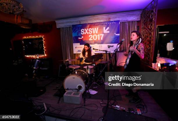 Lola Pistola performs onstage at the Burger LatAm music showcase during 2017 SXSW Conference and Festivals at Hotel Vegas at Volstead on March 17,...