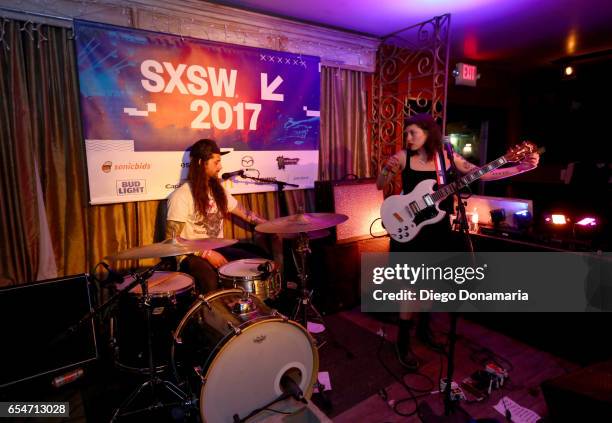 Lola Pistola performs onstage at the Burger LatAm music showcase during 2017 SXSW Conference and Festivals at Hotel Vegas at Volstead on March 17,...