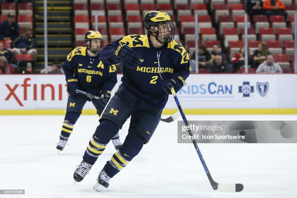 COLLEGE HOCKEY: MAR 16 Big Ten Men's Tournament - Michigan v Penn State