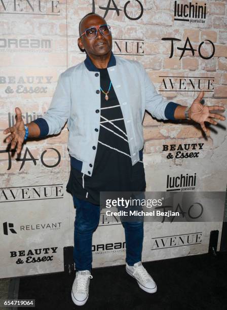 Randy Jackson attends day one of TAO, Beauty & Essex, Avenue and Luchini LA Grand Opening on March 16, 2017 in Los Angeles, California.