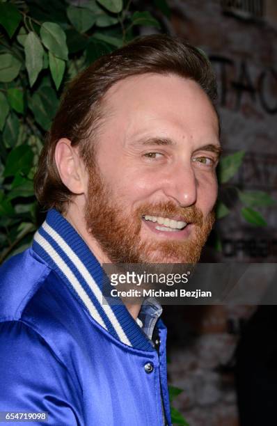 David Guetta attends day one of TAO, Beauty & Essex, Avenue and Luchini LA Grand Opening on March 16, 2017 in Los Angeles, California.