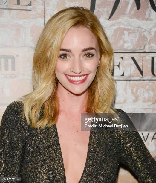 Actress Brianne Howey attends day one of TAO, Beauty & Essex, Avenue and Luchini LA Grand Opening on March 16, 2017 in Los Angeles, California.